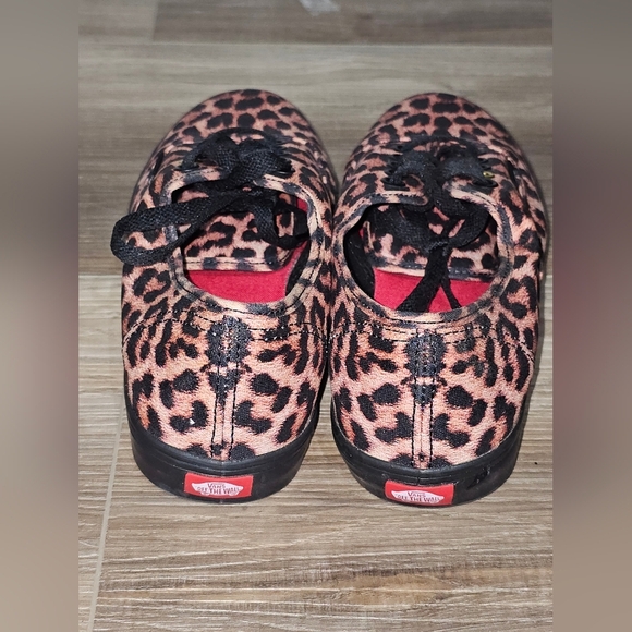 Vans Off The Wall Unisex Cheetah Leopard Print Sneakers Shoes Tan Black M5/W6.5 - Picture 3 of 5